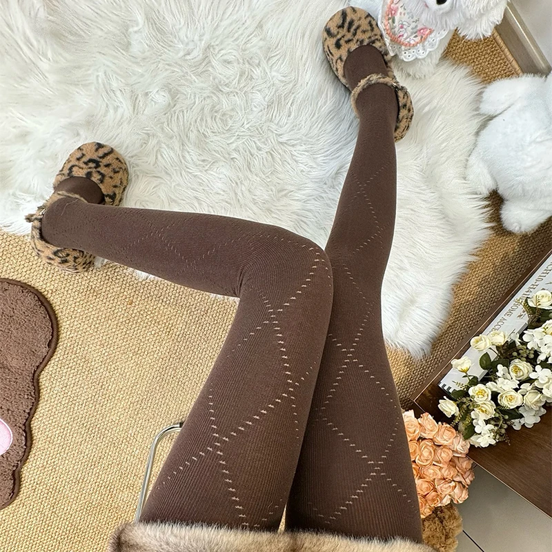2025 خريف جديد محبوك الجوارب النساء 50D الأساسية موضة النايلون عالية الخصر مطاطا سليم جوارب طويلة تخزين #4
