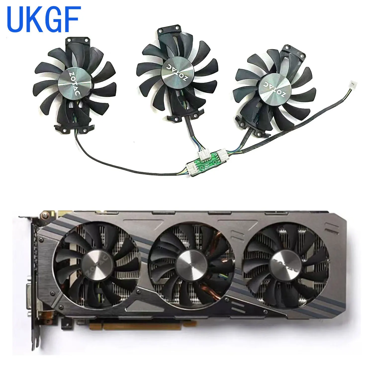 

New 75MM 4PIN GA81S2U GTX 980 970 GPU Fan for Zotac Geforce GTX 980-4gd5 GTX 970 Amp 4G Graphics Card Cooling Fan