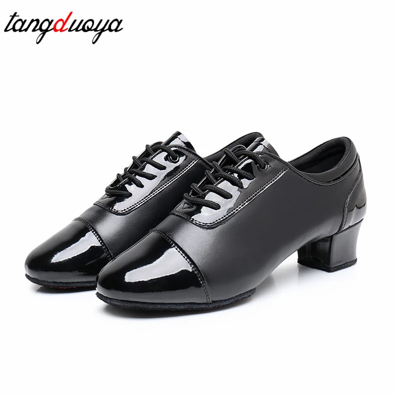 Zapatos de baile de Salsa para hombre, zapatos de baile latino, suela suave, Tango, salón, baile moderno, adultos, niños