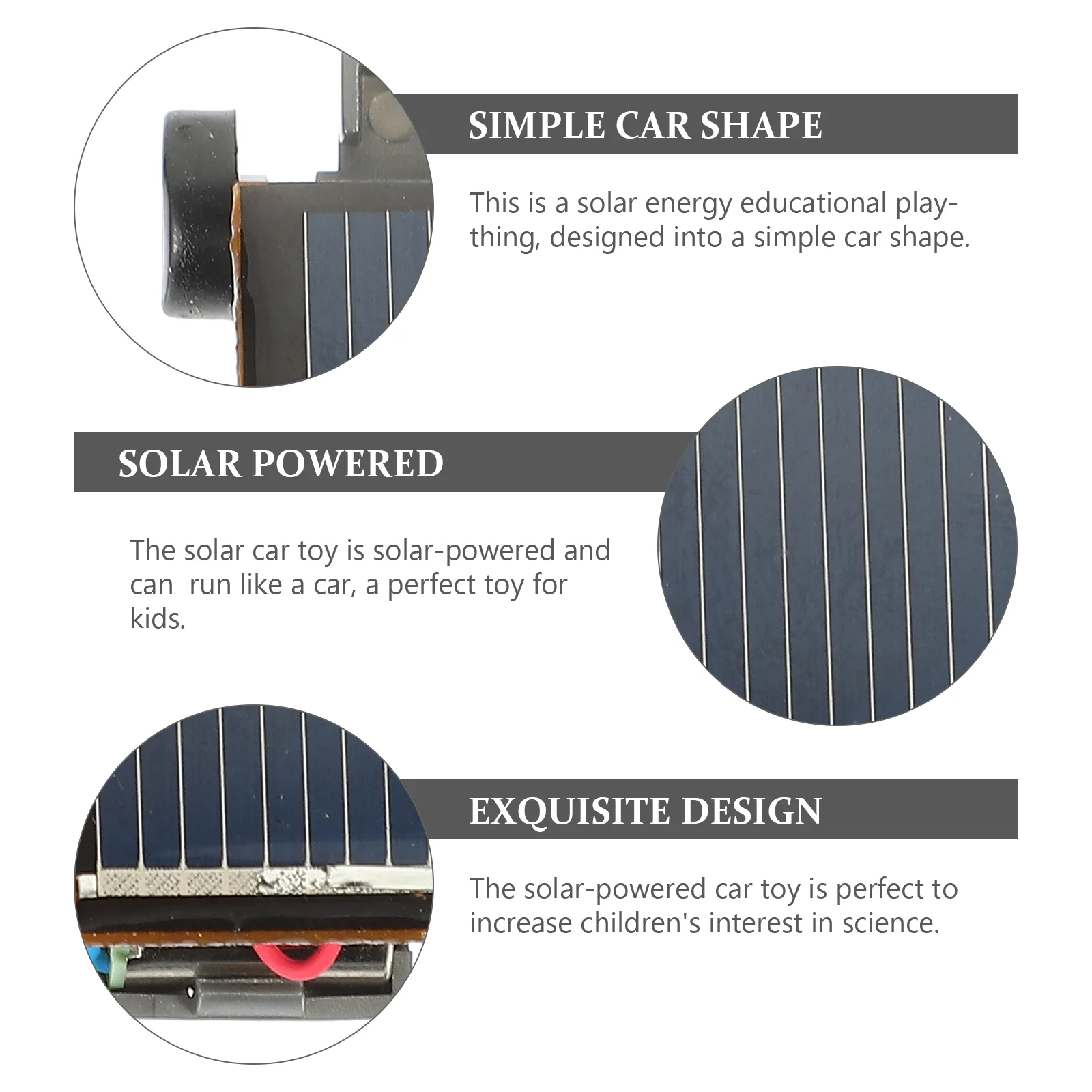 Juguete de energía pequeña alimentado, juguete Solar para niños, regalo educativo STEM, juguete práctico y seguro para niños, coche de energía Solar