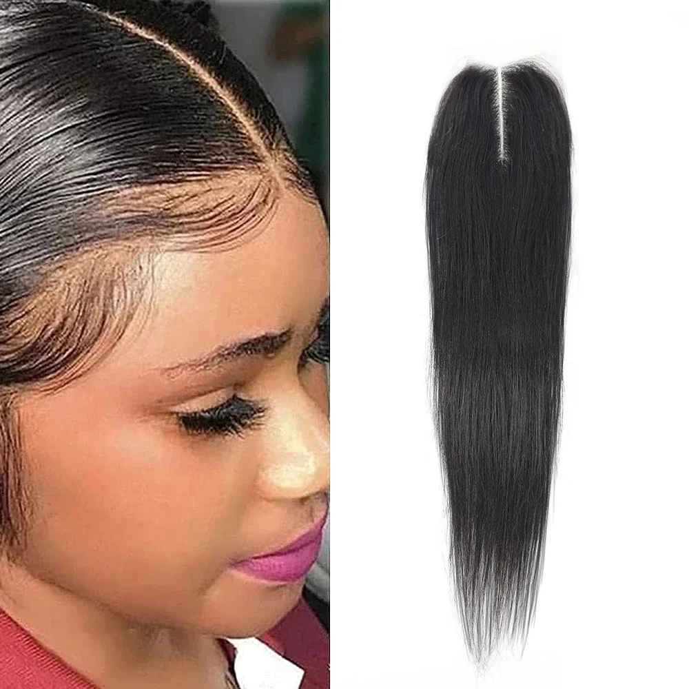 

Bone Straight Raw Human Hair Lace Closure 2x6 Transparent Lace Closure Only Natural Black Vietnamese Hair 15A Lace Kim K Closure