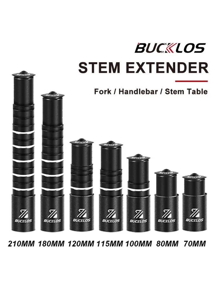 BUCKLOS Fahrrad Lenker Vorbau Höhe Extender Aluminium Legierung Lenker Rise Up Adapter Gabel Vorbau Verlängerung Fahrrad Zubehör