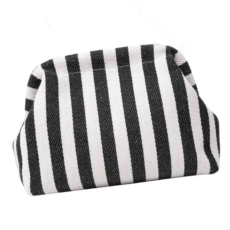 

Women's Knitted Dumpling Handbag in Stylish Contrast Colors Elegant Makeup Bag 547A