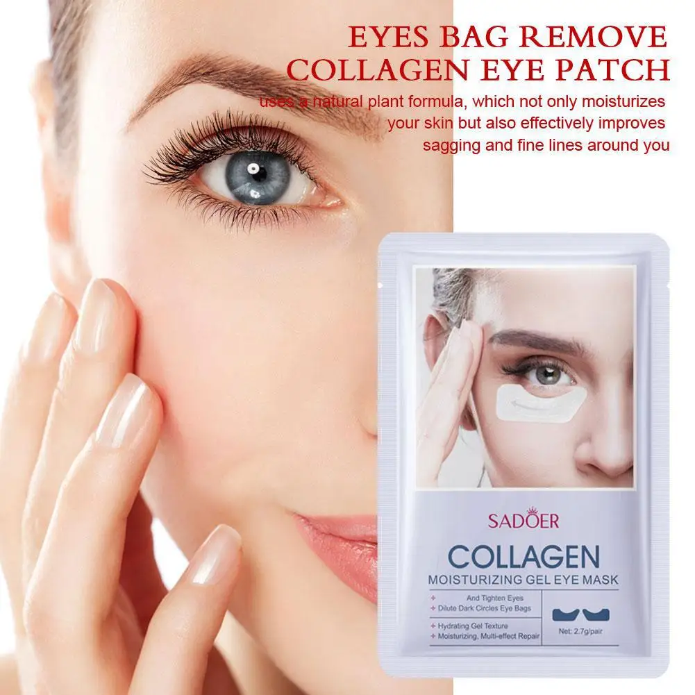 Eyes Bag Remove Collagen Eye Patch Instant Fade Fine Fat Circles Korea Eye Moisturizing Particles Care Dark Anti-Puffiness C2F3