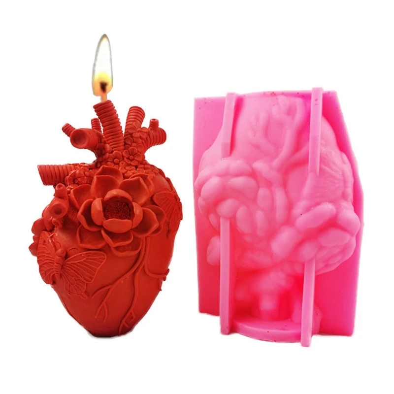 

Human Organs Candle Mold Devils Heart Silicone Resin Mold for Aromatherapy Candles Homemade Wax Making DIY Crafts Dropshipping