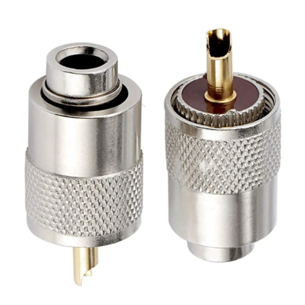 ABRW-20-Pack PL259 Solder Connector Plug With Reducer For RG8, RG-213 Coaxial Coax Cable