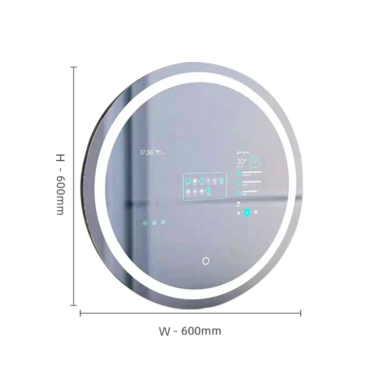 

Горячая Распродажа умное волшебное зеркало для ванной комнаты с сенсорным экраном, многофункциональное зеркало для ванной со светодиодной лампой