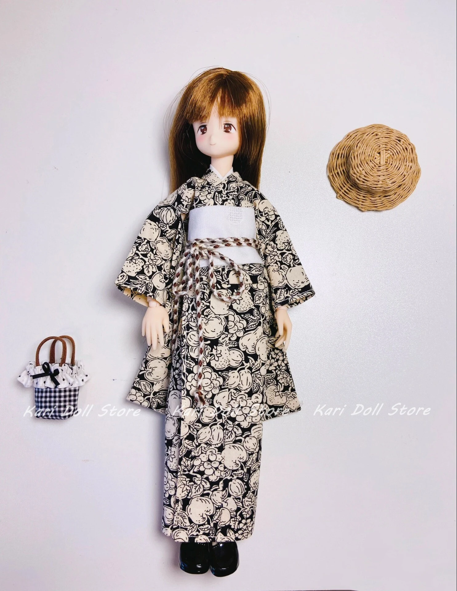

Kari Doll Clothes and skirts 2025 Japanese Tibetan blueprint case kimono doll set for Landazz Landoudou Doll
