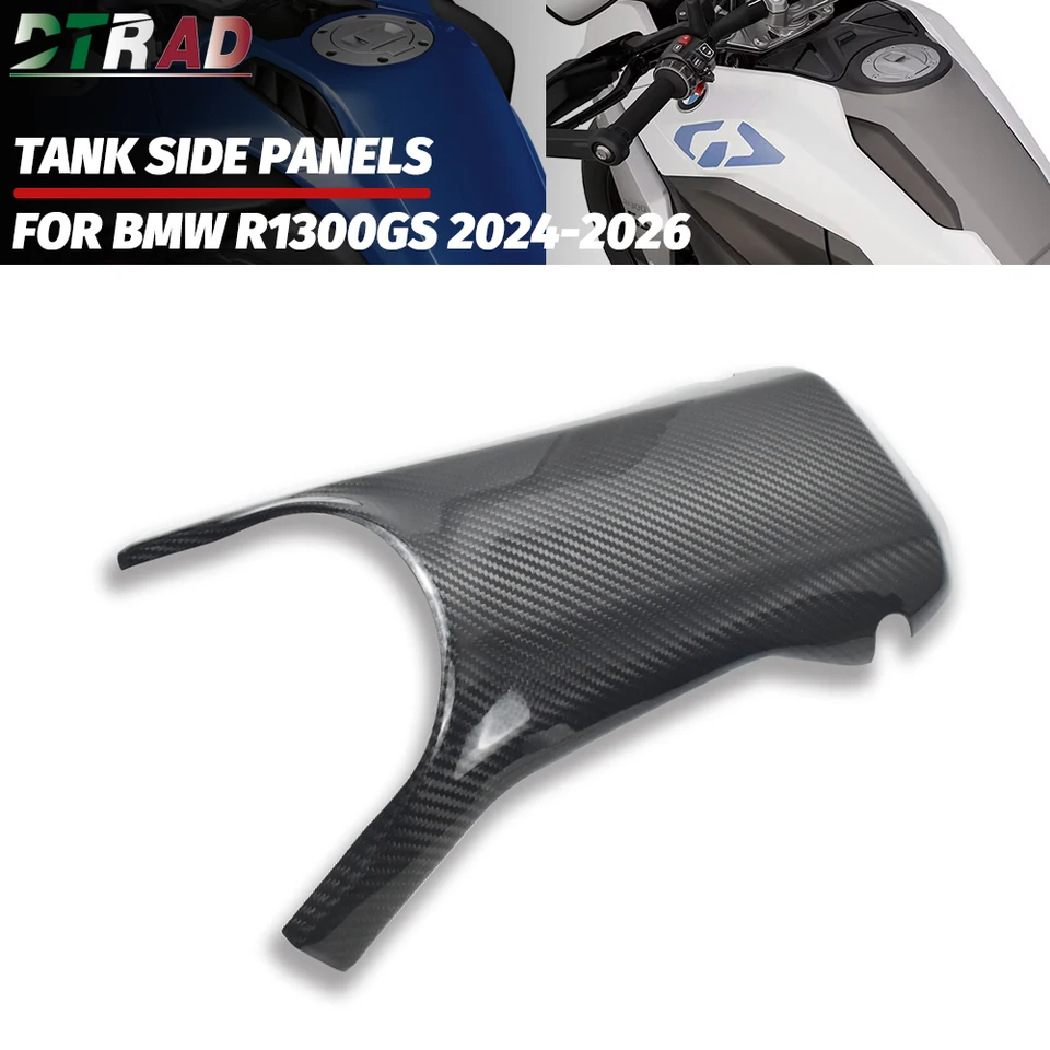 R1300 GS for BMW R1300GS 2024 2025 2026 Real Carbon Fiber Upper Fuel Tank Cover Protection Case Cap Fairing Kits Modified Parts