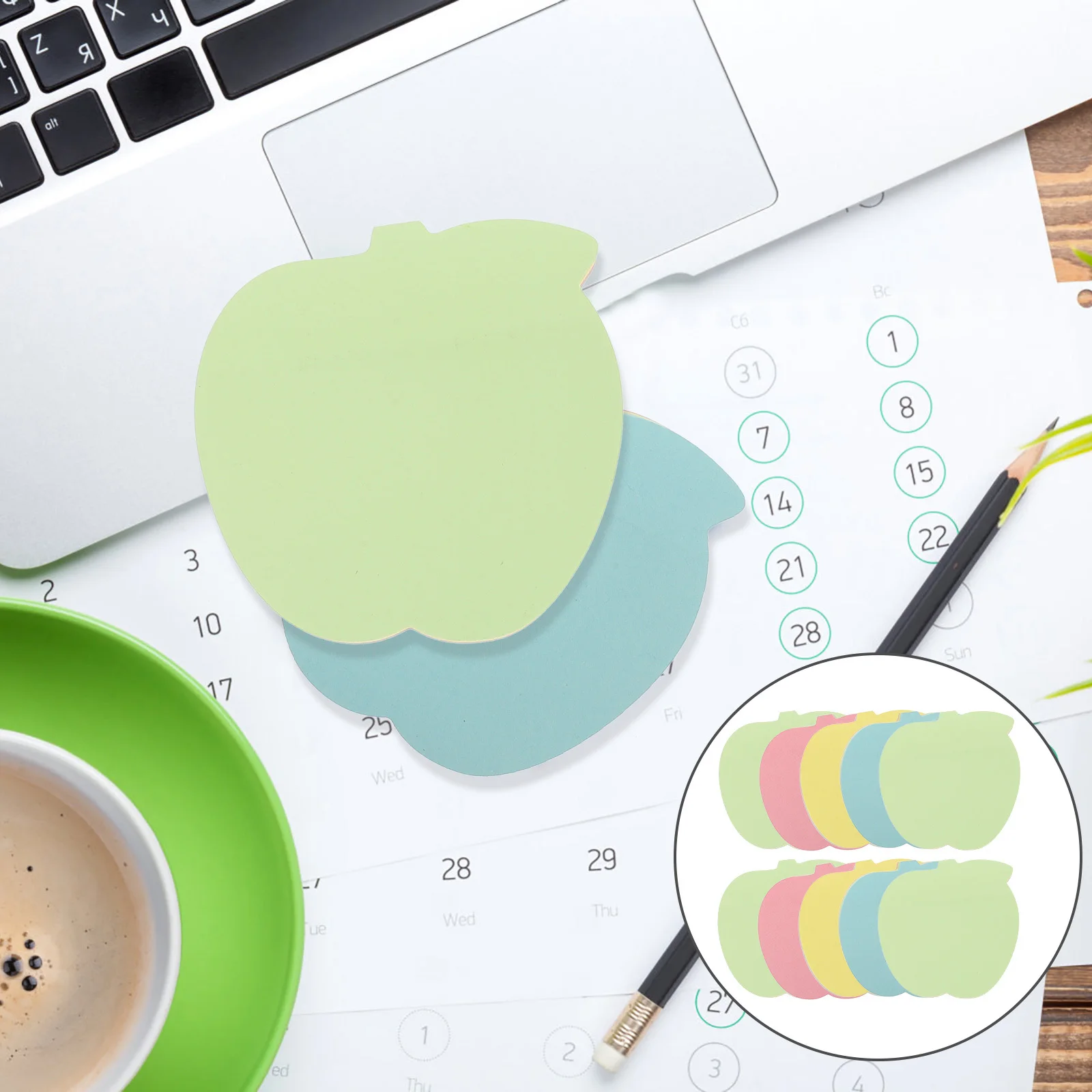 10Sets Memo Pads Tearable Portable Self-Adhesive Memo Stickers Office School Daily Use Note Pads Self-Adhesive Note Sticker