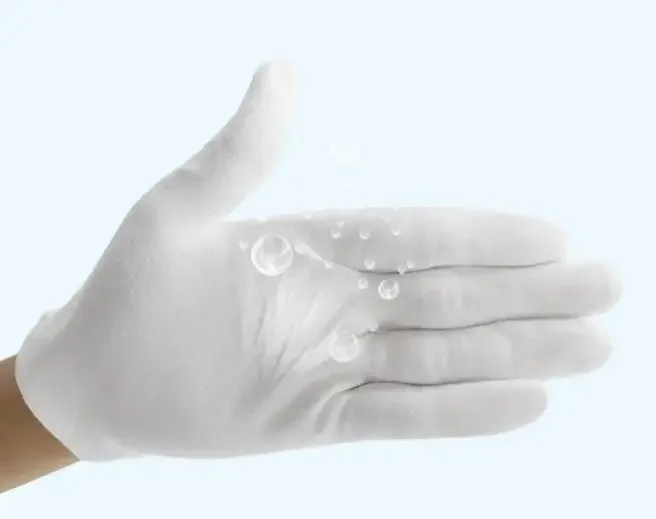1 Paar weiße Baumwollhandschuhe, Herren, für formelle Anlässe, Smoking, Uniform, Ehrenwache, Parade, Zeremonie, Kostüm, Cosplay, Münzen, Schmuck, Butler-Handschuhe. – Detail 7