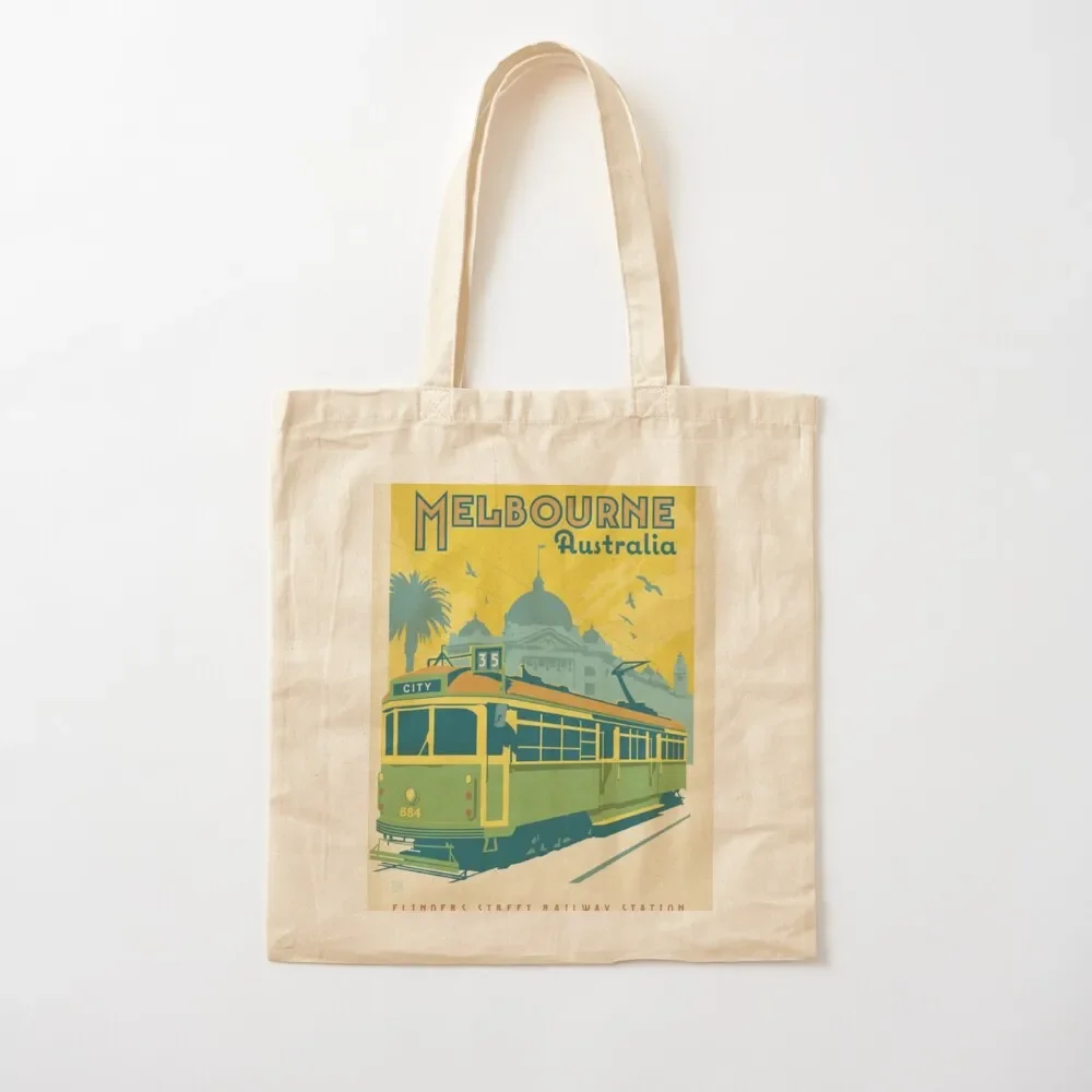 

Vintage Melbourne Australia Tote Bag Canvas bag tote bag canvas