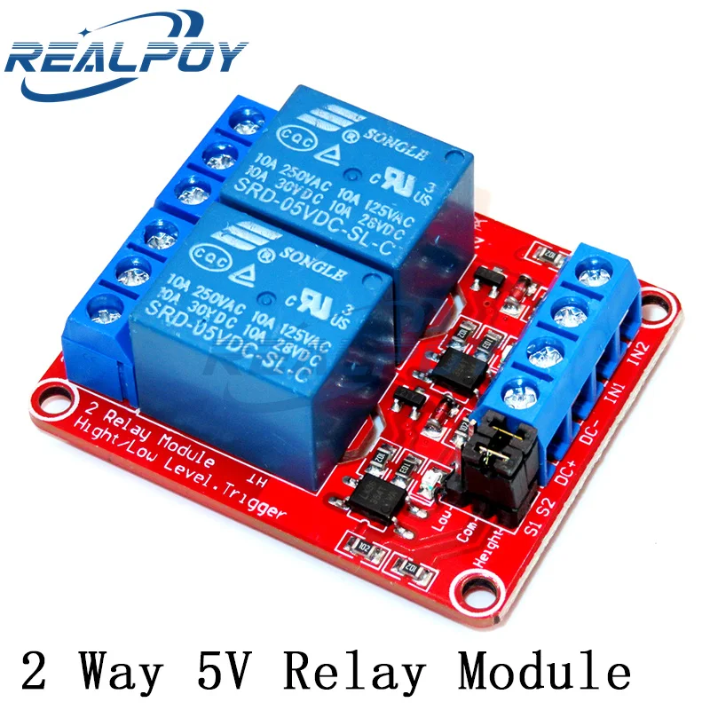 2 channel Relay Module 5V 12V 24V High and Low Level Trigger Relay Control With Optocoupler Two Way Relays DC 5 V 12 V 24 V Volt image 3