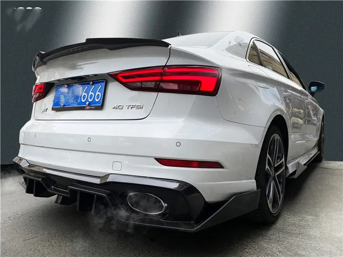 Carbon fiber body kit for Audi A3 S3 RS3  Carbon fiber material  A3 S3 RS3 carbon fiber rear diffuser