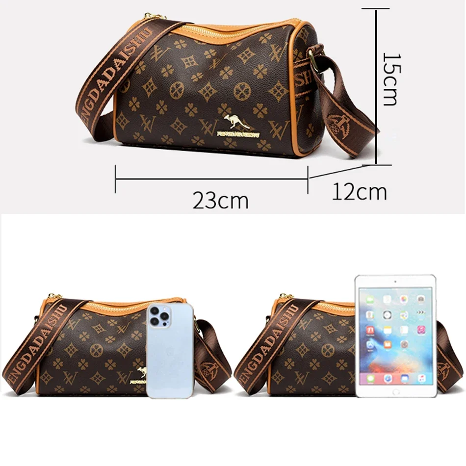 Luxury Women Crossbody Bags High Quality Soft Leather Handbags and Purses Designer Shoulder Messenger Shopper Sac A Main 2024