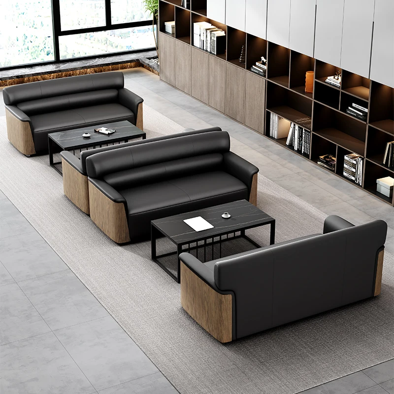 أريكة مكتب مخصصة رئيس اجتماع الأعمال منطقة الاستقبال مكتب الترفيه مجموعة طاولة القهوة الحديثة #3