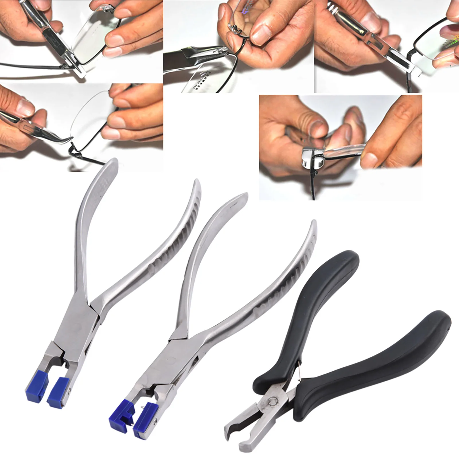 

Eyeglass Plier Optical tool Glasses Plier Professional Eyeglasses Plier Set Rimless Disassembly Glasses Frames Optical Tools Kit