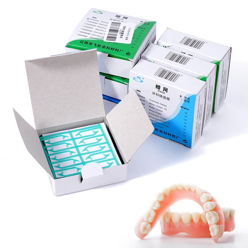 

Dental Lab Wax Mesh Square Grid Round Hole Clasp Hexagonal Shape Wax Sheet For Cast Metal Partial Design Technician Supplies