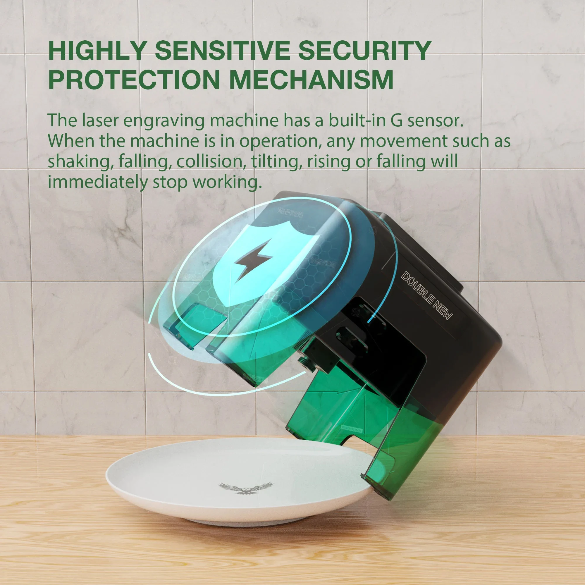 XN001 Mini Engraving Machine 3W DIY Woodworking Bluetooth Laser Engraver Mini Logo Mark Printer Cutter Woodworking Tools