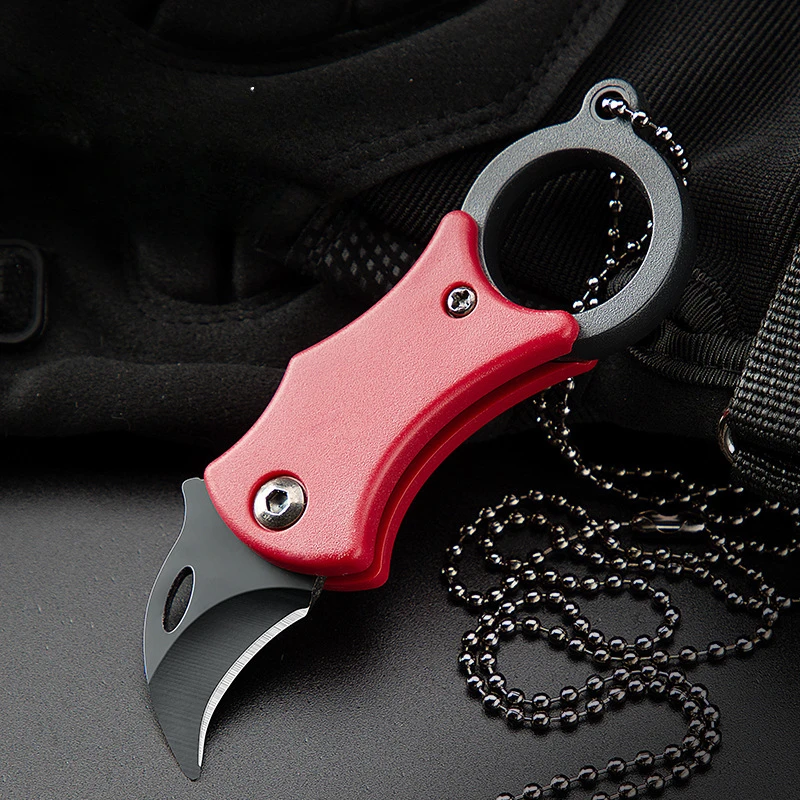 Mini EDC Outdoor Portable Knife Multi-purpose Hiking Hook Mini folding claw Open box necklace High hardness knife