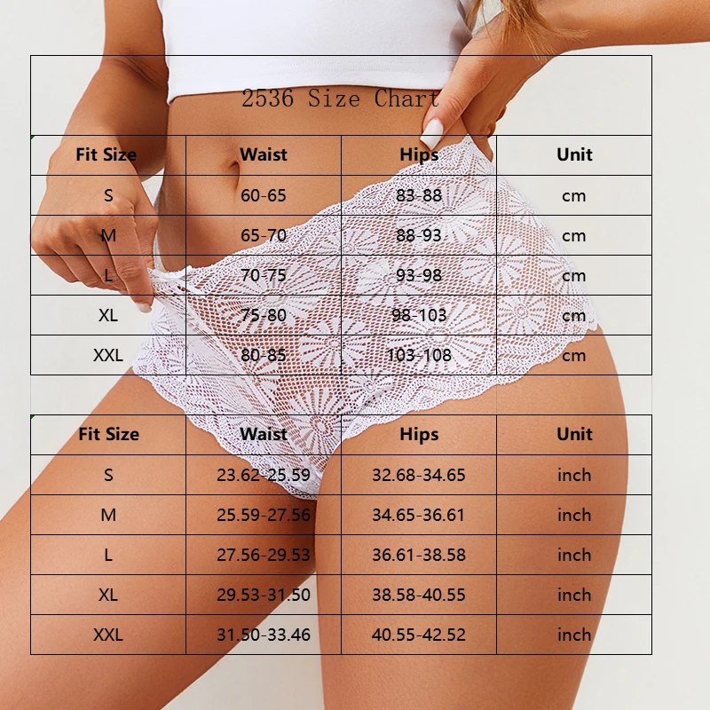 FINETOO 6 قطعة النساء منتصف الخصر حجم كبير سراويل الدانتيل شبكة الأزهار شفافة ملخصات الملابس الداخلية الصلبة سلس الملابس الداخلية الملابس الداخلية #6