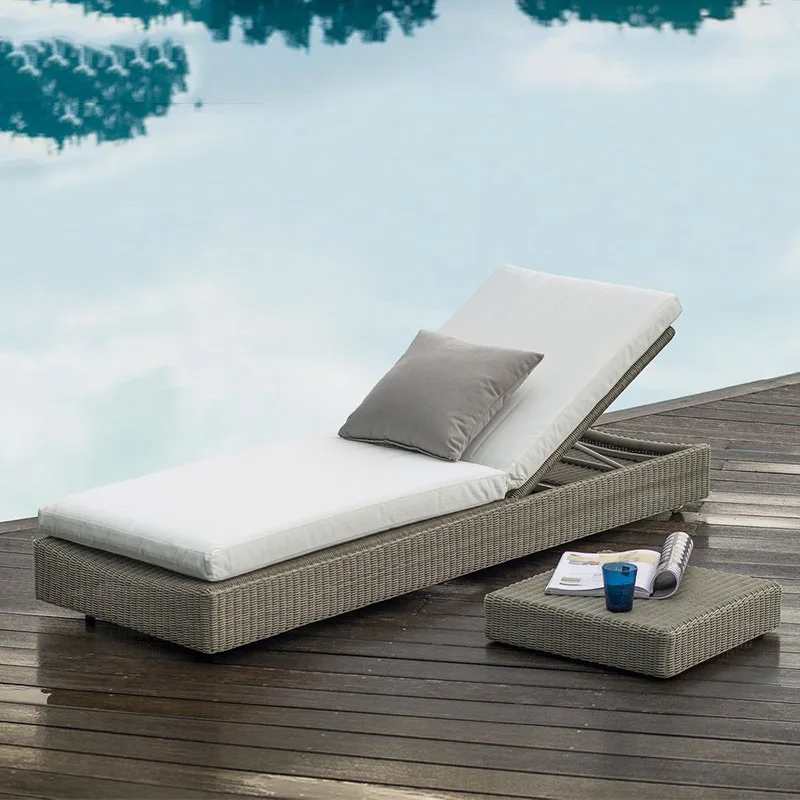 

Rattan Adjustable Folding Chair High Back Lumbar Support Sun Beach Bed Folding Chair Outdoor Garden Chaise Pliante Furniture