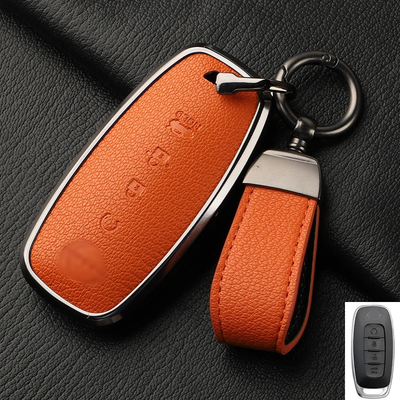 Nissan Key Case Cover,Sheepskin,for Nissan Leaf Juke Micra Qashqai J11 X-Trail T32/33 Tiida Pathfinder Versa Note Patrol Metal