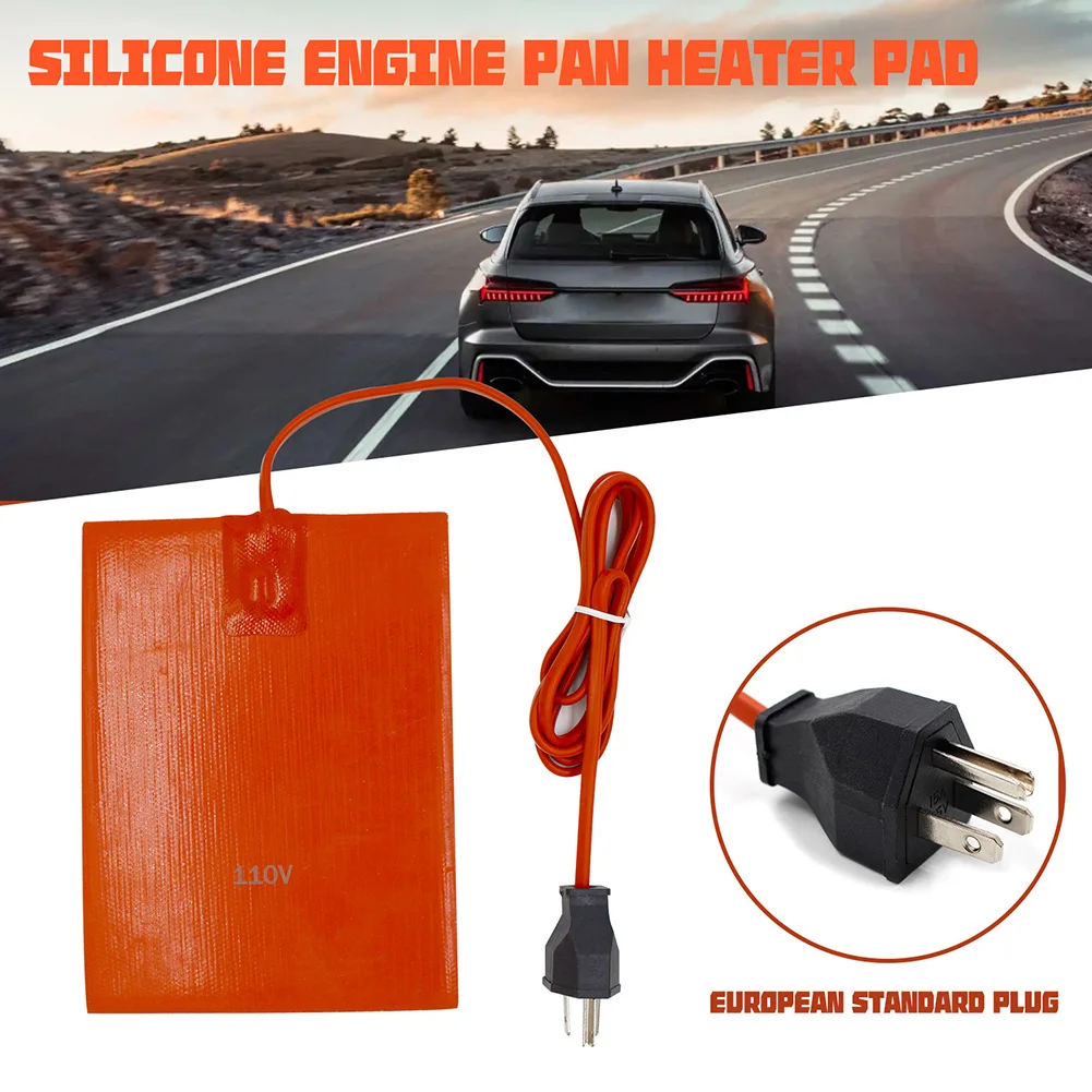 110V 220V 300W Flexible Waterproof Silicon Pad 15x20cm Wire Heater Car Engine Block Oil Pan Hydraulic Tank Heating Plate Mat