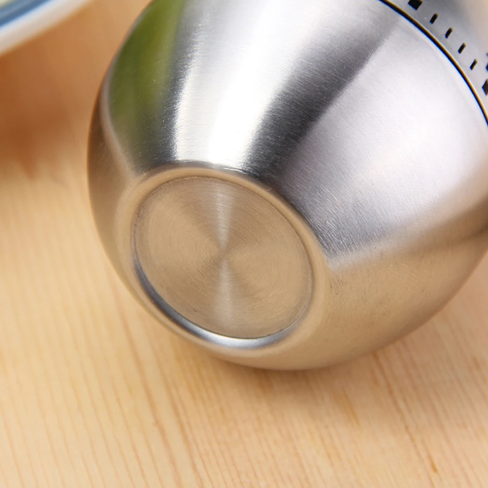 

Egg Kitchen Reminder Stainless Steel Egg shaped Silver Cooking Timer Household Countdown Timer Kitchen Gadgets