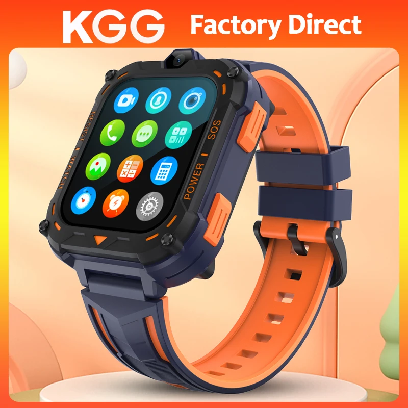 4G Smart Watch Kids WIFI GPS SOS Location Video Call IP67 Waterproof Remote Monitor Puzzle Game Children Clock Birthday Gifts