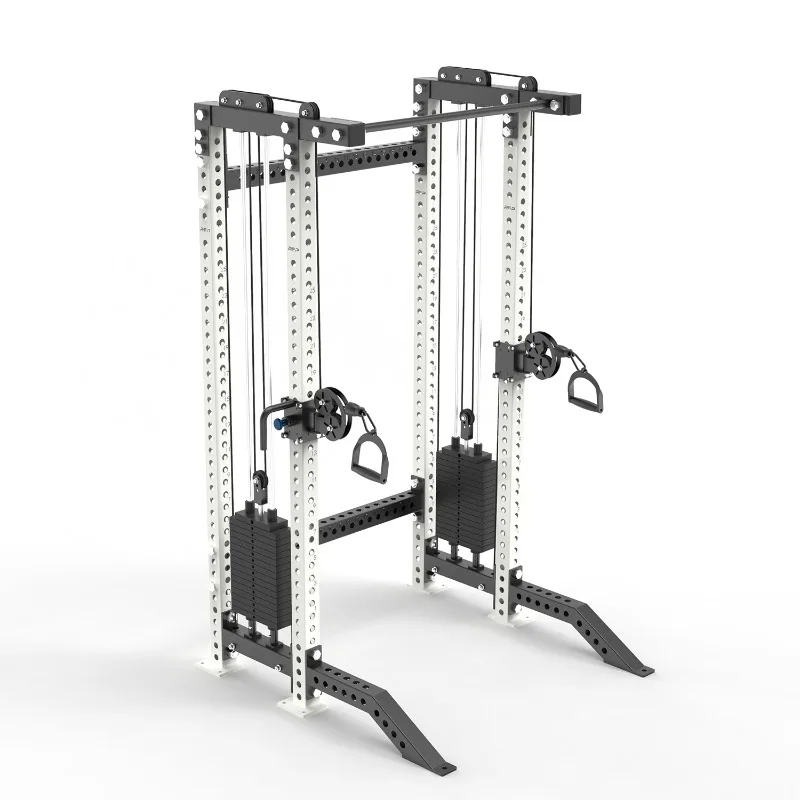 Fitness Equipment Comprehensive Bodybuilding Pin Loaded Fitness Steel Power Rack Multifunctional Trainer Cable Machine