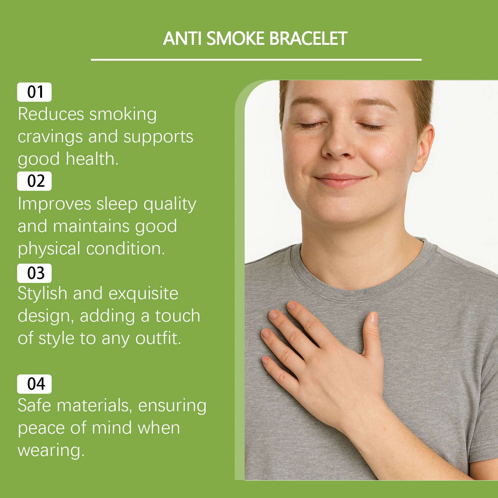 مكافحة وقف التدخين المغناطيس الذراع الفرقة يساعد على الإقلاع عن التدخين بسهولة على تقليل إدمان السجائر الإغاثة الإجهاد مكافحة التدخين الإقلاع المعونة