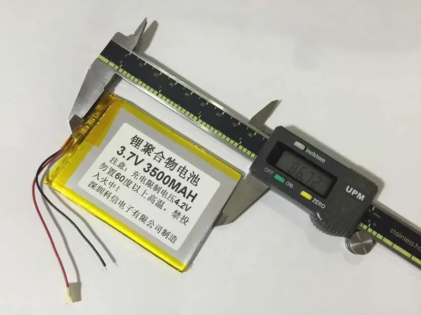 Новая полностью емкостная полимерная литиевая мощность 3,7 В. 355887   Мобильная линия электропередачи для планшетов емкостью 3500 мАч