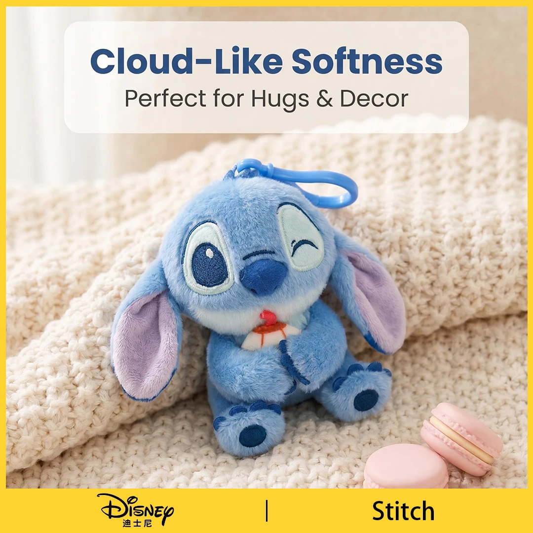 Potdemiel Lilo Stitch Sweet Kawaii Plush Bag Accessory Cartoon Purse Charm Girls Birthday Gift Handbag Pendant Decoration view 4