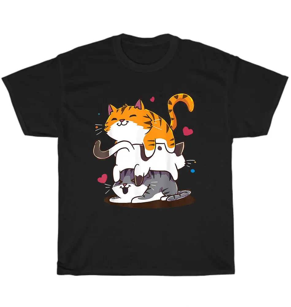 Pile Cats Cat Kitten Anime Kawaii Neko Pet Lover T-Shirt Unisex Funny Tee GiftUnisex Summer Cotton Luxury Brand Super Size