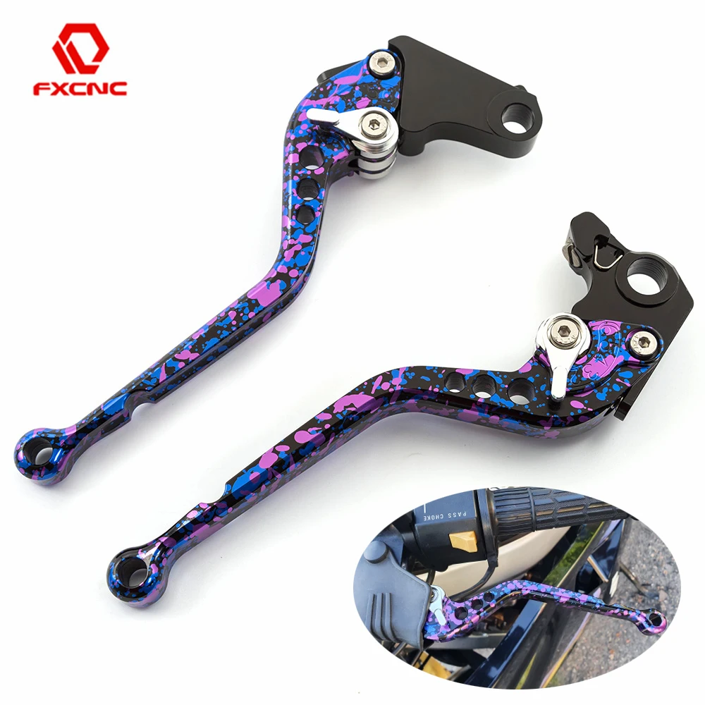 Tie-dye Mix Color Adjustable Motorcycle Brake Clutch Lever For Honda F4i CBR 250 300 500 650 R 600RR 900RR 919RR 954RR 1000 RR