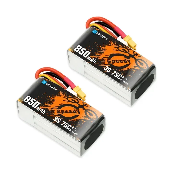 （2pcs/pack）BETAFPV 850mAh 3S/4S 75C Lipo Battery