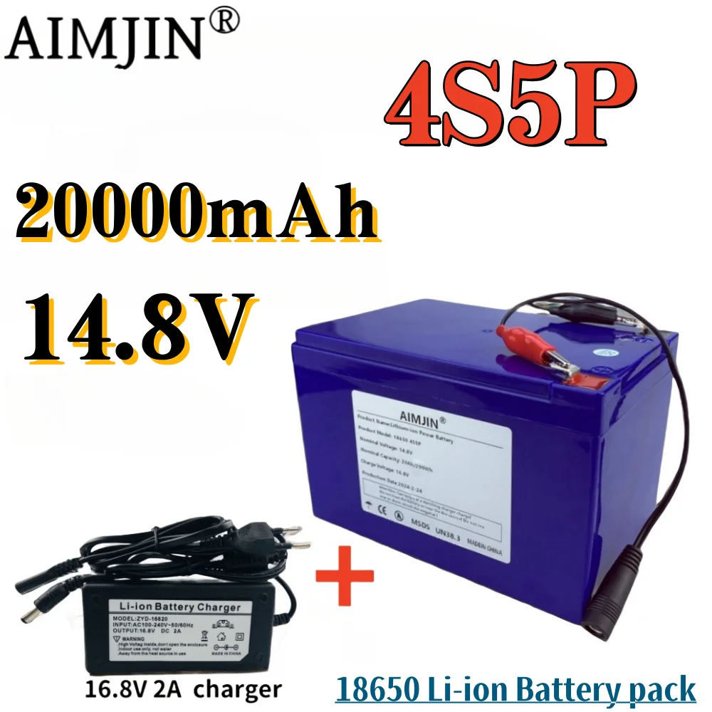 

4S5P 14.8V 20000mAh/20Ah Li-ion battery, Agricultural Spray, Stereo, Outdoor Solar Light, Children's Electric Vehicle Etc+Charg