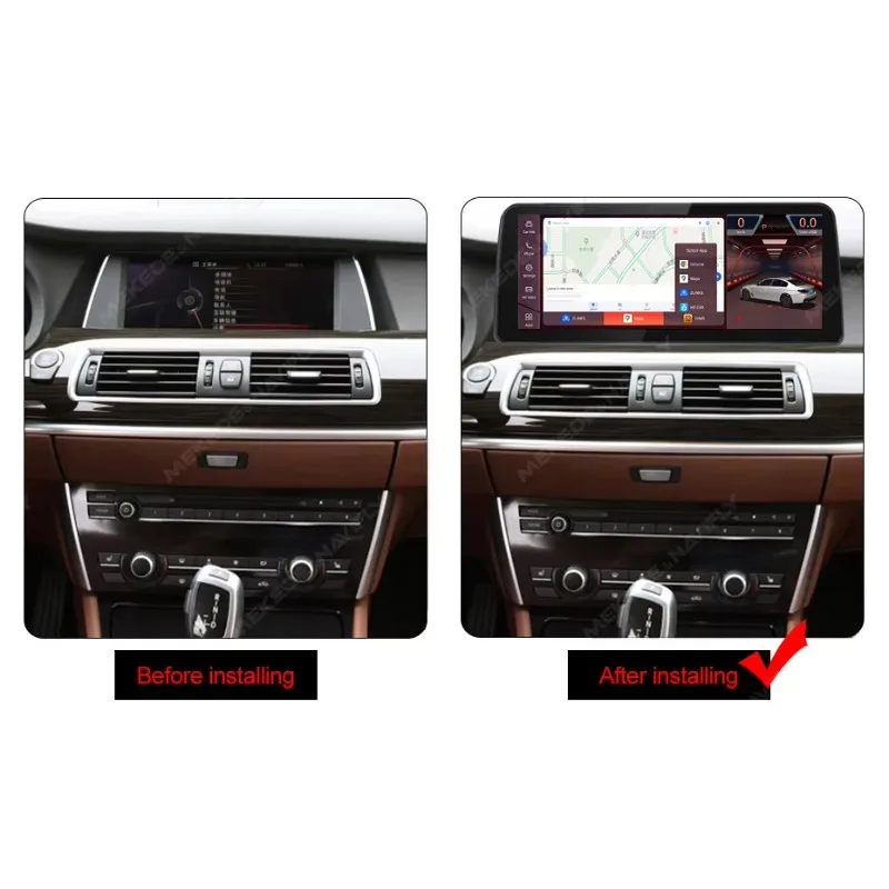 MEKEDE Car Screen GPS Navigation Car-play Touch Screen Android 13 Snapdragon 680 System for   5 Series GT F07