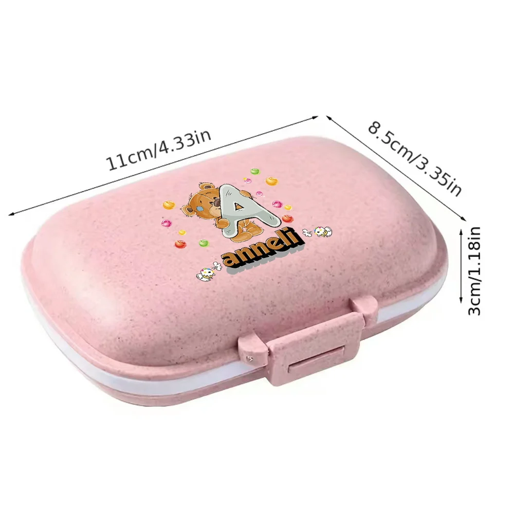 Customized Name Drug Storage Box Medicine Boxs Portable Travel Emergency Pharmacy Case Mini Moisture-proof Medicine Pills Cases
