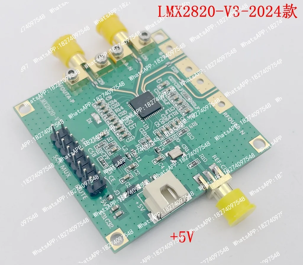 2024 Version LMX2820 5.65-11.3GHz High-power Output Board Low Phase Noise Source Evaluation Board Development Board