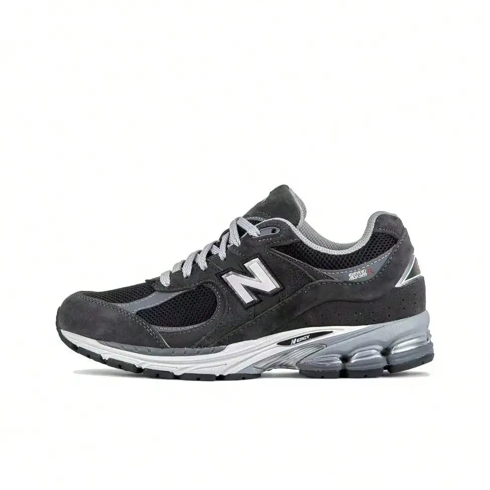 NB 2002 Versatile Comfortable Durable Low-Top Running Shoes, Unisex, Deep Grey U2002RA