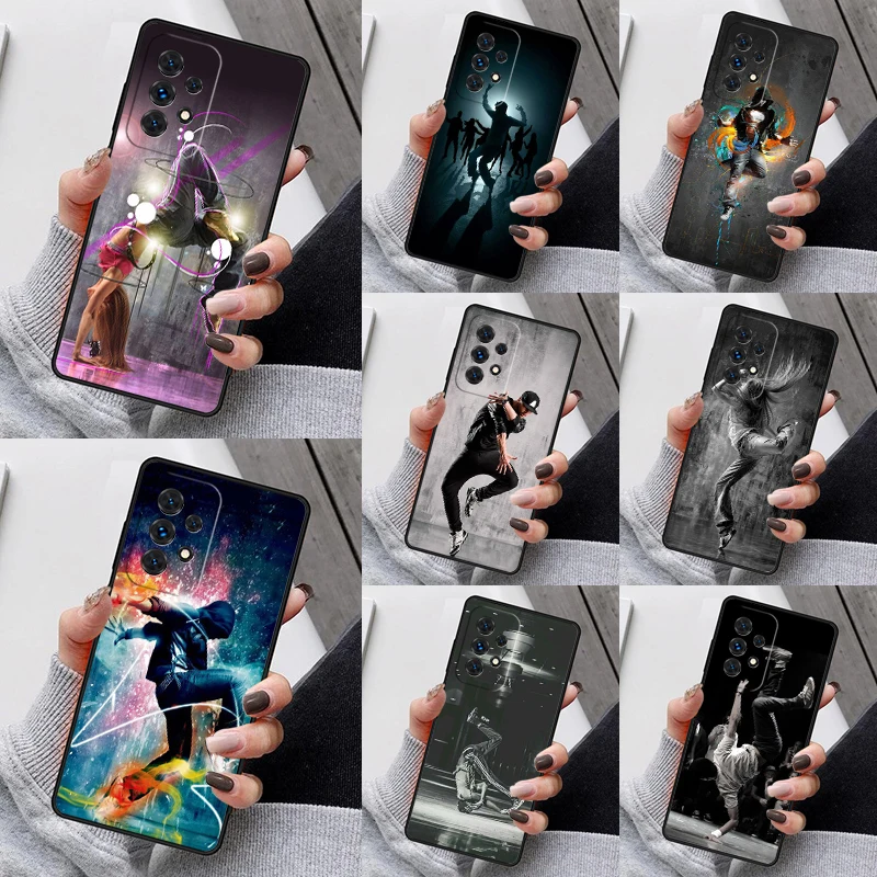 Breaking Hip Hop Break dance Phone Case For Samsung Galaxy S23 S21 S20 FE S24 S22 Ultra Note20 S10 S9 Plus A40 A52 A12 A13 A53