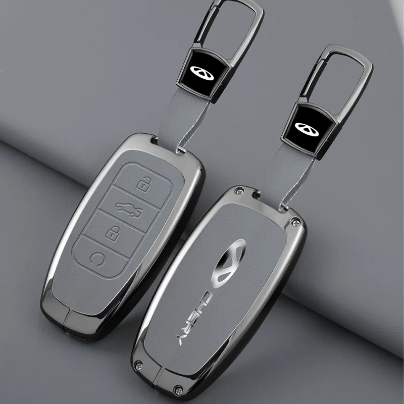 

Zinc Alloy Leather Car Key Case Cover Protective Shell For Chery Jaecoo J7 J8 7 Tiggo 8plus 8 5 Plus 7pro Max Omoda 5 C5 Arrizo