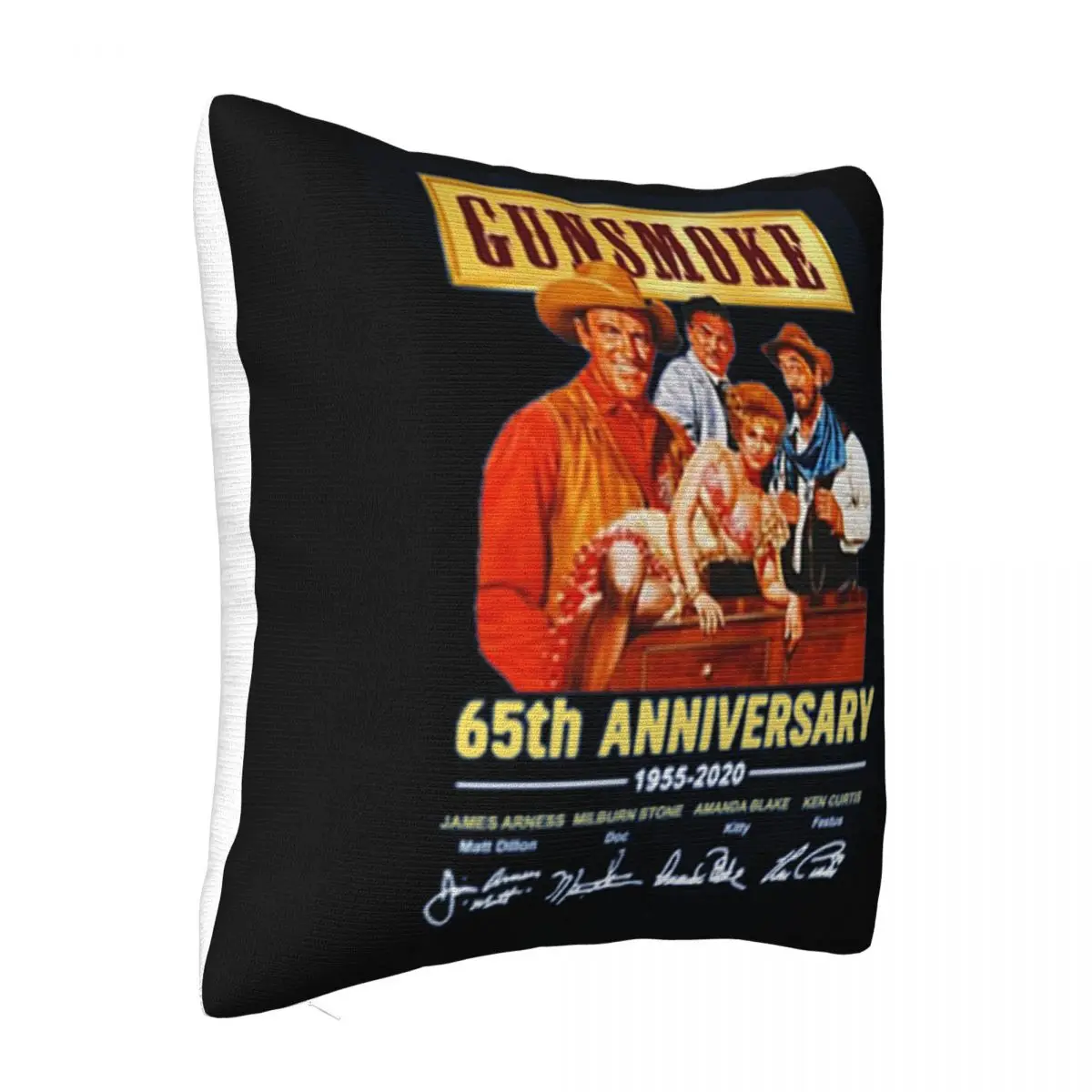 Gunsmoke Tv Movies 65Th Anniversary 1955'2020 Signature 2021 Cotton Animal More Size Tops Pillow Case