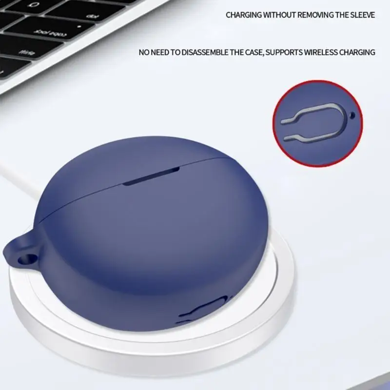 Dustproof Case Cover for Buds Full Protective Silicone Skin Accessory for Women Men 