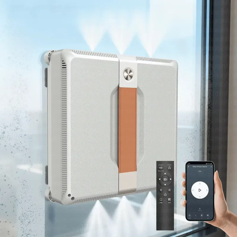 Professional Window Robot Cleaner APP Remote Controlled Water Spray Electric Glass Vacuum Window Cleaner Robot for Household