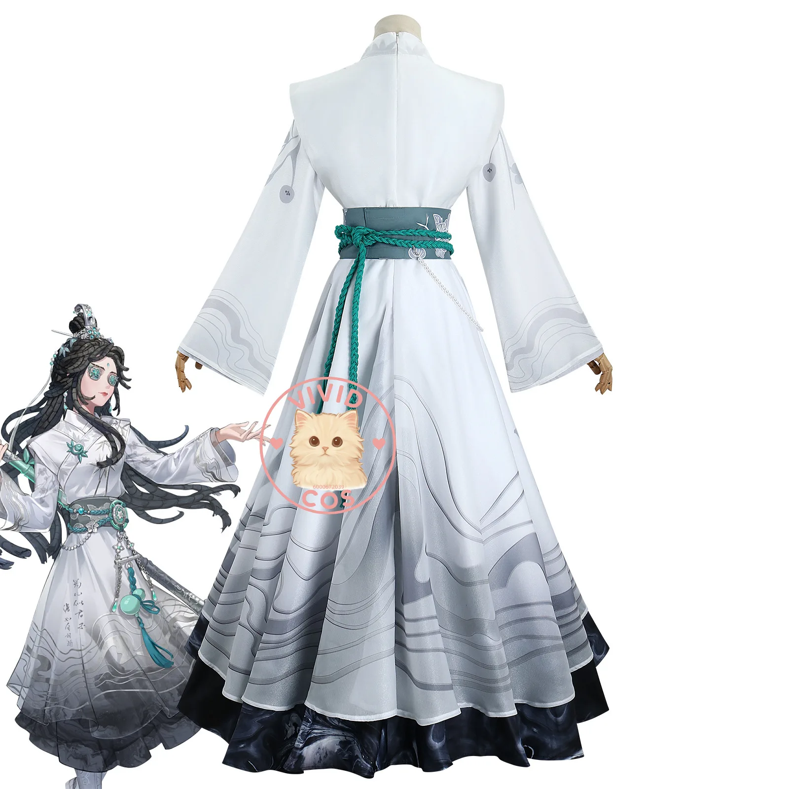 Identity V антикварный дилер серии Moyun Heartbeat, периферийные устройства для садовой вечеринки, карнавальный костюм в стиле аниме, двумерный винтажный костюм