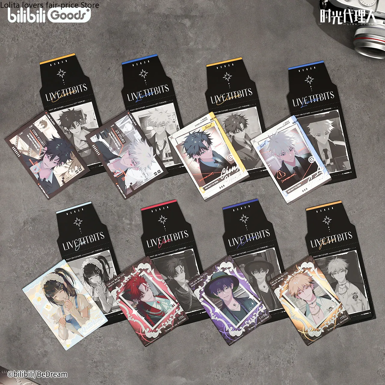 2026 Anime Link Click Mercancía Oficial Serie M.O.D Tarjeta Polaroid Estilo Desprendible Vein Charles Qiao Ling Tianxi Caja Sorpresa