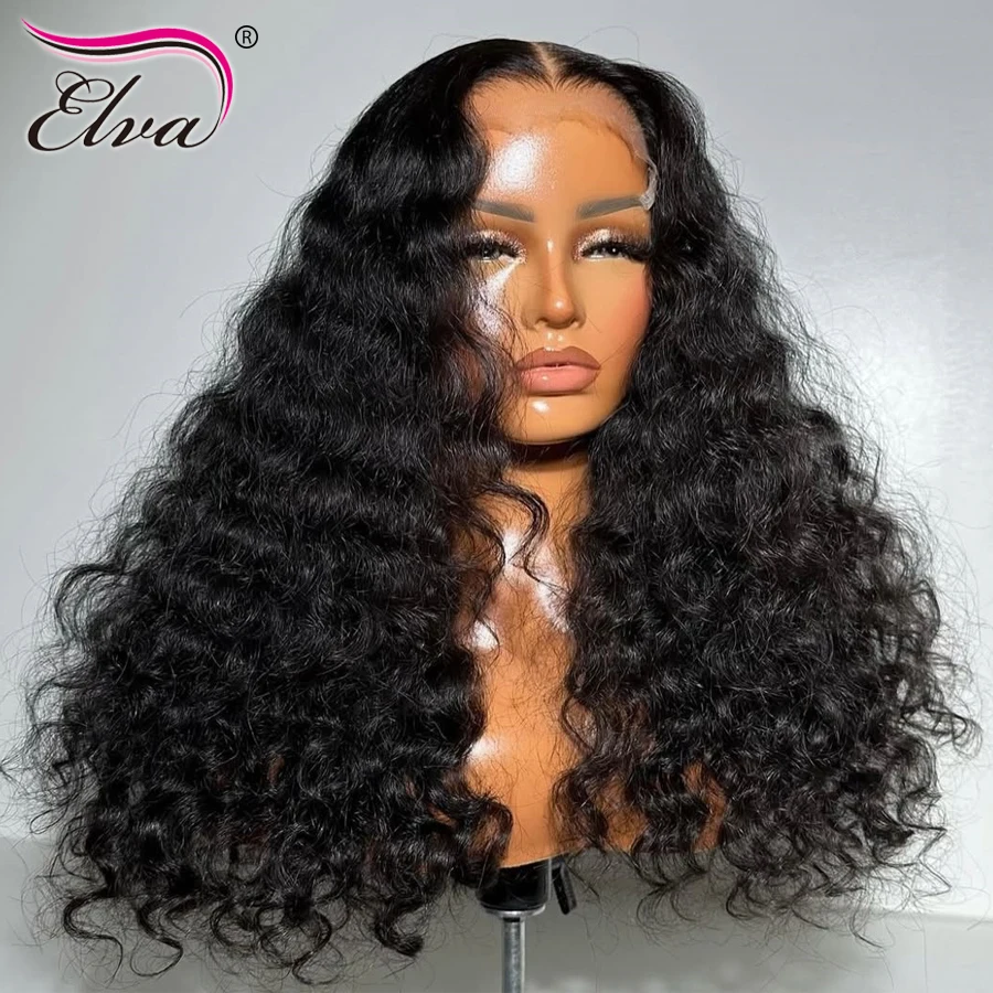 250% البورمية مجعد 9X6 ارتداء الذهاب HD الدانتيل إغلاق شعر مستعار غلويليس قبل قطعها باروكة من شعر طبيعي جاهزة للذهاب الباروكات الشعر البرازيلي للمرأة #3